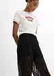 Pull on-bukse med blonder, bonprix