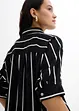 Kortermet bluse i kreppet strukturmateriale, bonprix