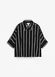 Kortermet bluse i kreppet strukturmateriale, bonprix