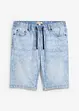 Pull on-bermudashorts i lett denim med stretch, Slim Fit, bonprix