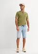 Pull on-bermudashorts i lett denim med stretch, Slim Fit, bonprix
