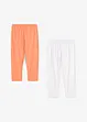 Caprileggings i økologisk bomull med elastan (2-pack), bonprix
