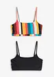 Bustier-bikinioverdel (2-pack), bonprix