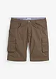 Bermudashorts i 100% bomull med cargolommer, Relaxed Fit, bonprix