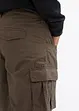 Bermudashorts i 100% bomull med cargolommer, Relaxed Fit, bonprix