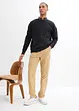 Classic Fit-bukse med stretch i 100% bomull, Straight, bonprix