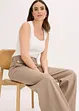 Wide Leg-bukse med stretch, bonprix