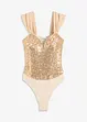 Body med paljetter, bonprix