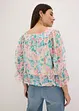 Bluse med ballongkant nede, bonprix