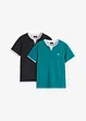 Kortermet 2-i-1-topp (2-pack), bonprix