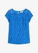 Blusetopp i blondemateriale, bonprix