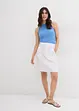 Jeansskjørt, High Waist, stretch, bonprix