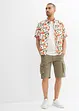 Bermudashorts i 100% bomull med cargolommer, Relaxed Fit, bonprix