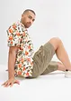 Bermudashorts i 100% bomull med cargolommer, Relaxed Fit, bonprix
