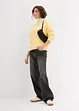 Oversized sweatshirt i ren bomull, bonprix