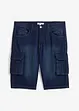 Bermudashorts i denim med cargolommer, Relaxed Fit, bonprix
