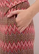 Vid jerseybukse med mønster i hekle look, bonprix