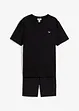 T-skjorte og trikot-bermudashorts i 100% økologisk bomull (2-delt sett), bonprix