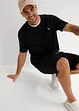 T-skjorte og trikot-bermudashorts i 100% økologisk bomull (2-delt sett), bonprix