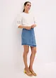 Kortermet bluse med linandel, bonprix
