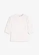Kortermet bluse med linandel, bonprix
