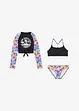 Bikini og badetopp (3-delt sett), bonprix