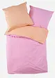 Ensfarget, vendbart sengesett i percale, bonprix