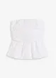 Bandeau-bluse med ballongsøm, bonprix