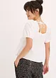 Bluse med puffermer og knapper, bonprix