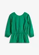 Bluse med puffermer og dyp utringning i ryggen, bonprix