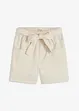Shorts i twill med knytebelte, bonprix