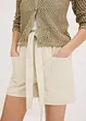 Shorts i twill med knytebelte, bonprix