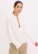 Bluse med hullbroderi, bonprix