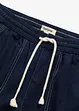 Bukse i lett twill med knyting i linningen og sømmer i kontrastfarge, bonprix