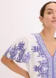 Jumpsuit med lin, bonprix