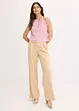 Cropped topp i metallic-look, bonprix