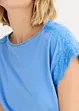 Topp med crochet-blonde, bonprix