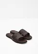 Slip-in sandal i skinn, bonprix