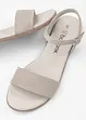 Sandal i skinn, bonprix