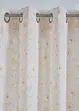 Gardin i resirkulert polyester med trykt blomstermønster (1-pack), bonprix