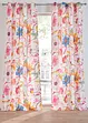 Gardin i resirkulert polyester med trykt blomstermønster (1-pack), bonprix