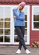 Sweatbukse med knyting, Regular, bonprix