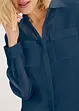 Bluse i strukturert, transparent materiale, bonprix