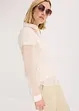 Bluse i strukturert, transparent materiale, bonprix