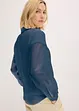 Bluse i strukturert, transparent materiale, bonprix