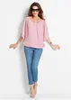 Chiffonbluse med topp under, bonprix