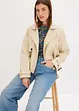 Kort jakke i imitert skinn og trenchcoat-look, bonprix