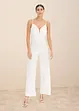 Jumpsuit med blonder og spagettistropper, bonprix