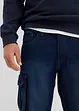 Bermudashorts i denim med cargolommer, Relaxed Fit, bonprix