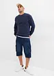 Bermudashorts i denim med cargolommer, Relaxed Fit, bonprix